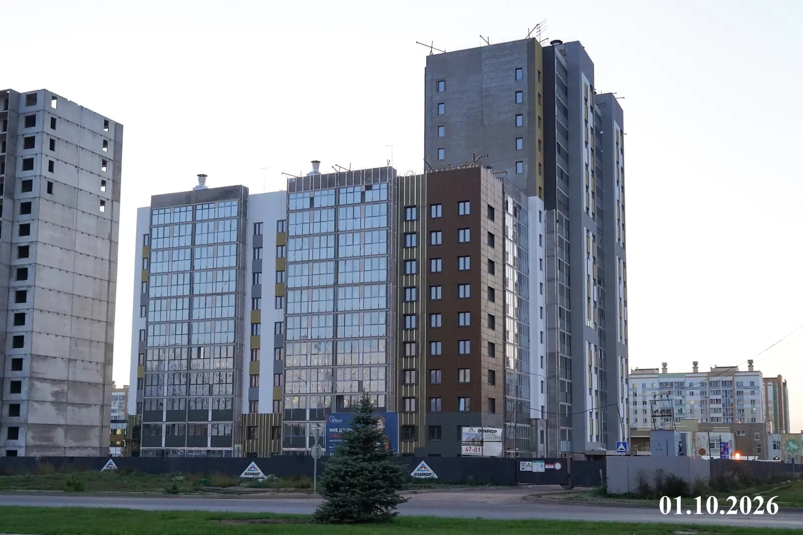Время: ход строительства, октябрь 2026