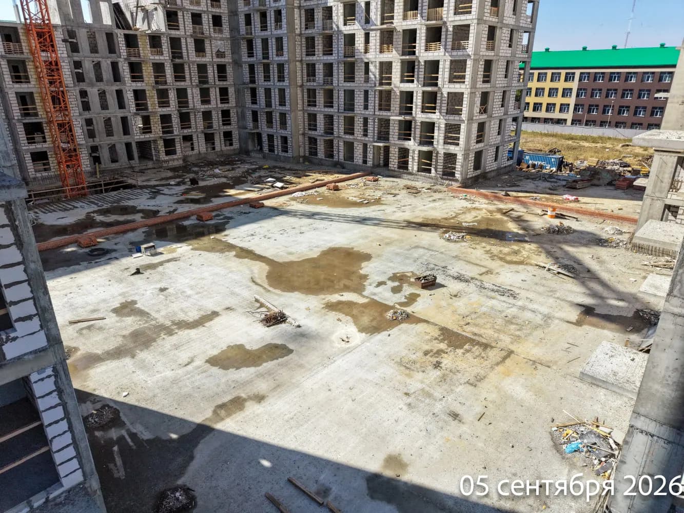 Манзара: ход строительства, сентябрь 2026