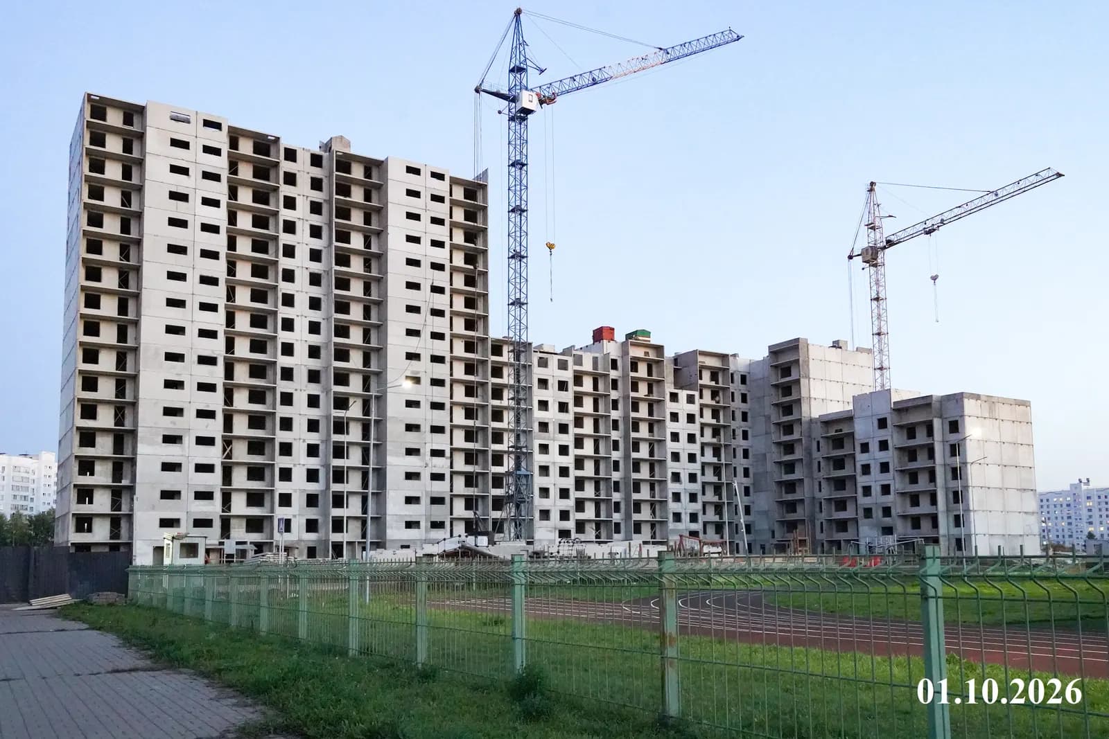 Время: ход строительства, октябрь 2026
